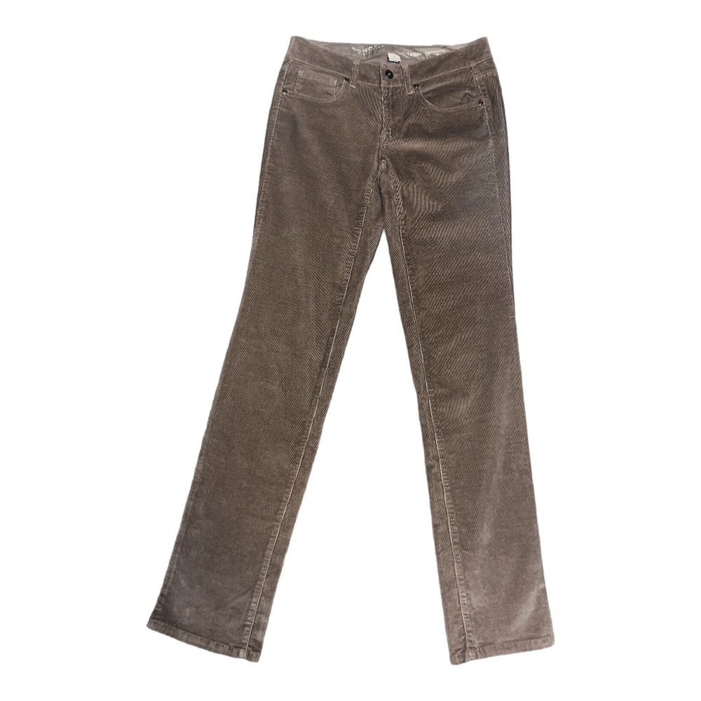 Sonoma Life + Style Straight Brown Corduroy Pants Size 2